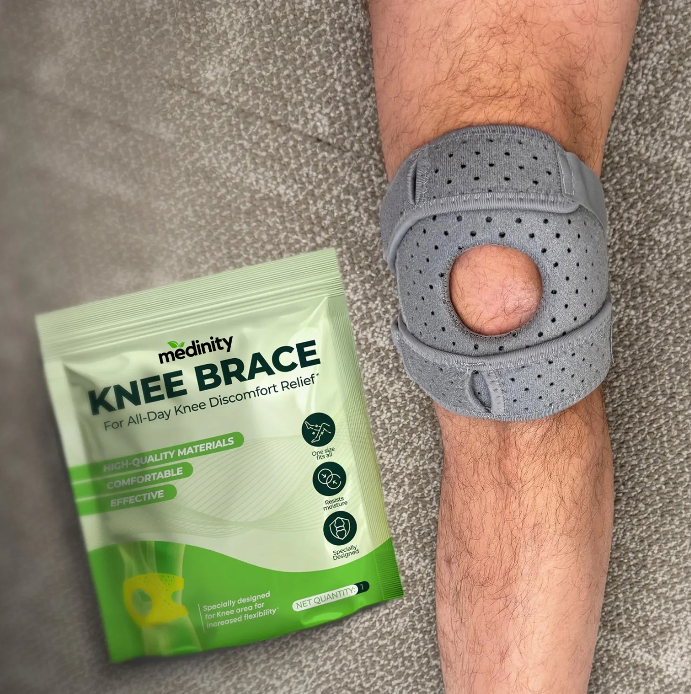 Schmerzlindernde Kniebandage